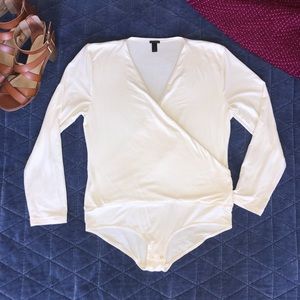 J Crew Wrap Bodysuit / Size L